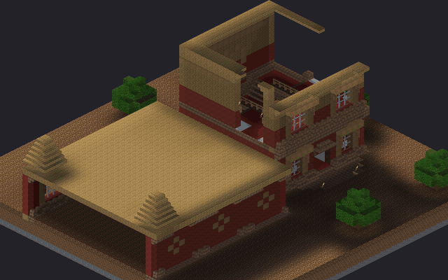 粟特壁畫宅邸 的方塊配色範例圖